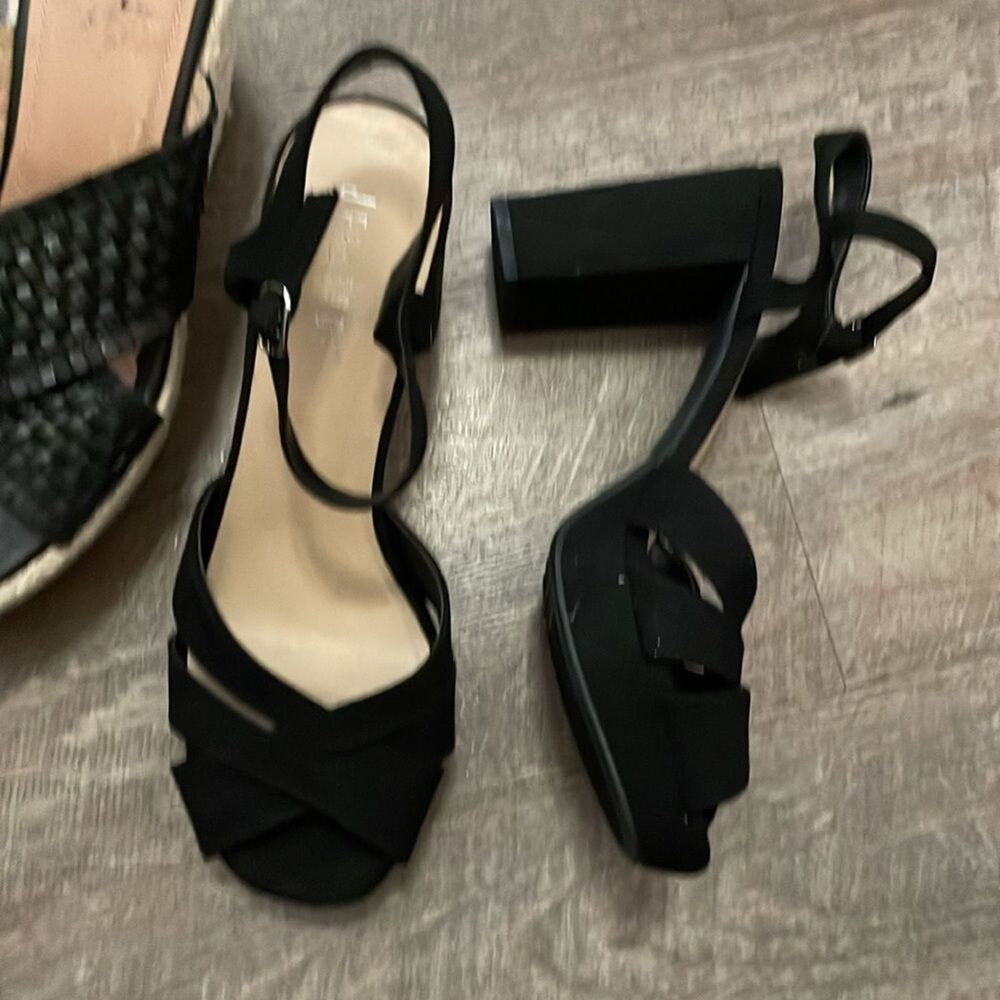 Women's summer Lot Size 9 Black Sandals NWOT Jellypop and Vintage Foundry - Picture 5 of 7